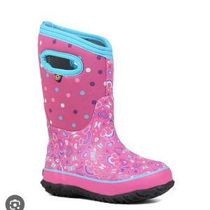Pink bogs winter boots